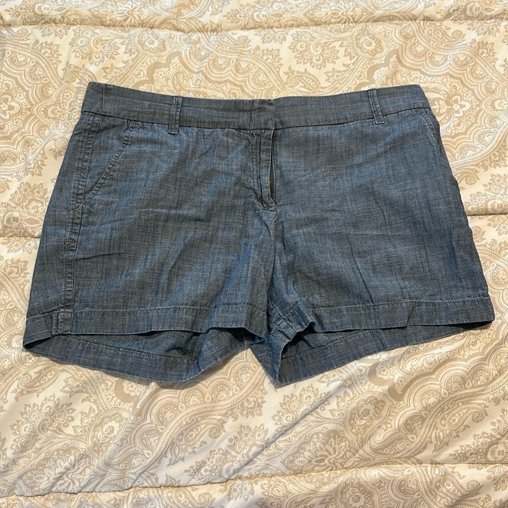 Chambray look shorts
